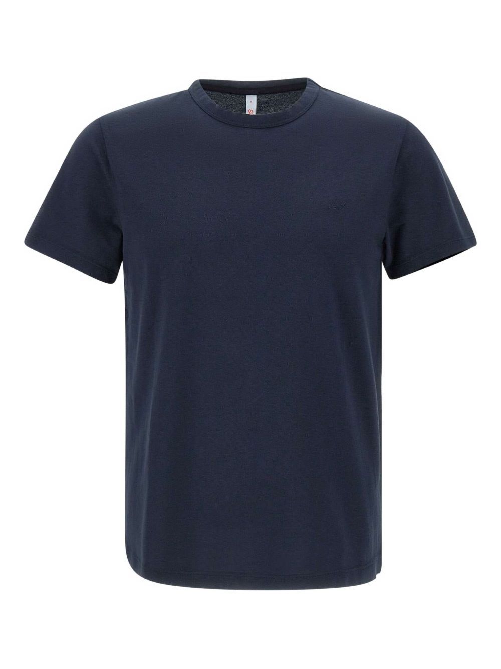 Tシャツ・カットソー SUN68 Men T-shirt Navy A35117 56 Navy Blue Cotton Jersey T-shirt With Chest Pocket - Man